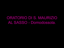 ORATORIO DI S. MAURIZIO AL SASSO