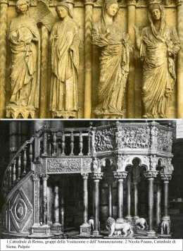 1 Cattedrale di Reims, gruppi della Visitazione e