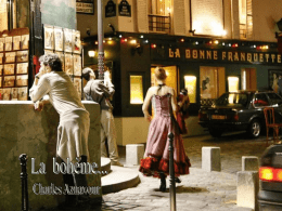 La boh&egrave;me