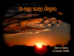 Io non sono degno (Claudio Chieffo)
