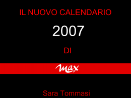 Calendario Max 2007