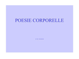 Donne e poesie corporelle