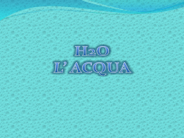 H2O - Acqua