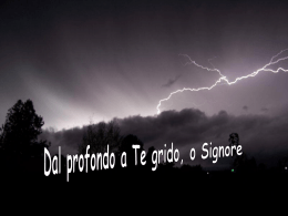 Dal Profondo a te grido (Mons. Marco Frisina)
