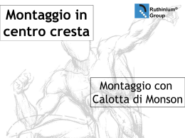 Montaggio con calotta
