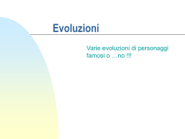 Evoluzioni