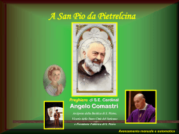 A San Pio da Pietralcina (Cardinale Angelo Comastri)