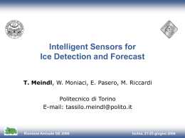 Intelligent Sensors for Ice Detection and Forecast
