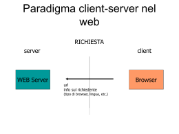Interazioni client server presentazione