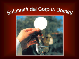 Corpus Domini - Partecipiamo.it
