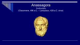 Anassagora - Sentieri della mente