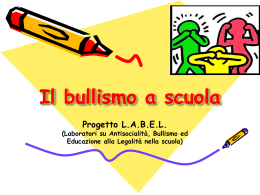 Il bullismo a scuola