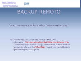 Demo Live Backup Remoto