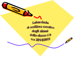 laboratorio di scrittura creativa