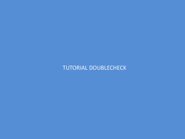 Tutorial relativo all`utilizzo del Double