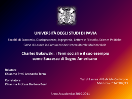 CALDARONE - Cim - Università degli studi di Pavia