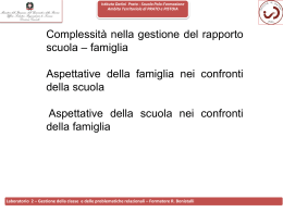 Laboratorio 2 Gestione della classe e delle problematiche relazionali