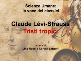 Lévi-Strauss: Tristi tropici