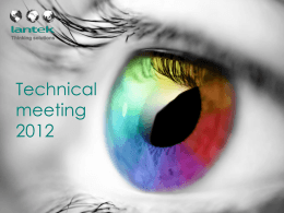 Technical meeting 2012