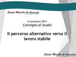 Le slide del convegno - Studio Musella e Associati