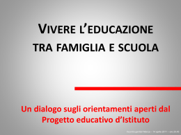 L`educazione - Liceo Artistico Preziosissimo Sangue Monza