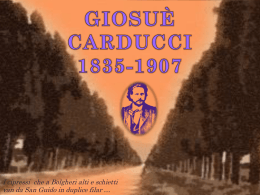 Giosuè Carducci - Racconti di scuola