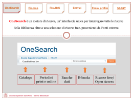 Tutorial che offre una rapida panoramica sulle funzionalit&agrave; di
