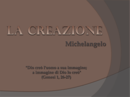 La Creazione - Michelangelo