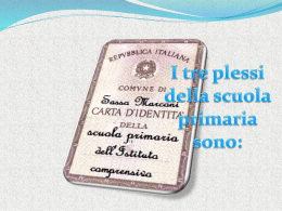 Presentazione scuola primaria definitiva