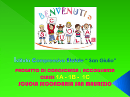Diapositiva 1 - Istituto Comprensivo "San Giulio"