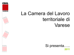 Diapositiva 1 - Filcams Varese