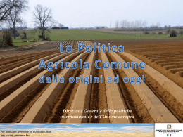 Uno sguardo sulla PAC dalle origini ad oggi