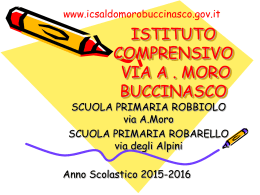 Presentazione Scuola Primaria - Istituto Comprensivo Via Aldo Moro