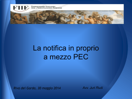 Notifiche PEC - FIIF per CNF