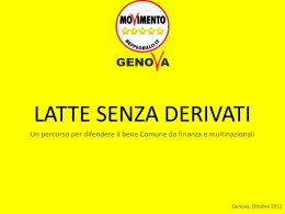 Latte senza derivati - Gruppo Consiliare del Movimento 5 Stelle di