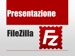 Presentazione FileZilla