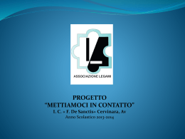 Progetto Mettiamoci in Contatto - Istituto Comprensivo "F.De Sanctis