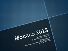 Monaco 2012 - Istituto Scolastico don Carlo Gnocchi