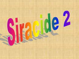 Siracide 2 - Sulla tua parola