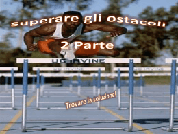 Superare gli ostacoli 2Parte