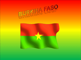 BURKINA FASO - tecnologia e altro