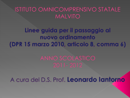 ISTITUTO OMNICOMPRRENSIVO STATALE MALVITO