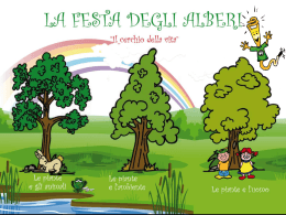 Le piante sono importantissime per la vita degli uomini