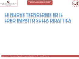 laboratorio 4 &ndash; nuove tecnologie e loro impatto sulla didattica