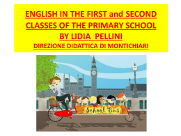 ENGLISH IN THE FIRST AND SECOND CLASS OF
