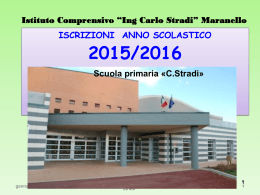 presentazione - Scuola Primaria "Ing. Carlo Stradi"