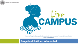 Progetto di LMS social oriented