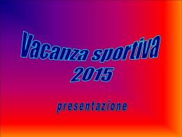 presentazione - Gruppo Sportivo Zeloforamagno