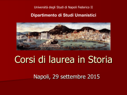 Presentazione in ppsx (2015) - Laurea in storia