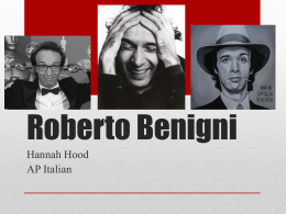 Roberto Benigni - L`Esperienza Italiana
